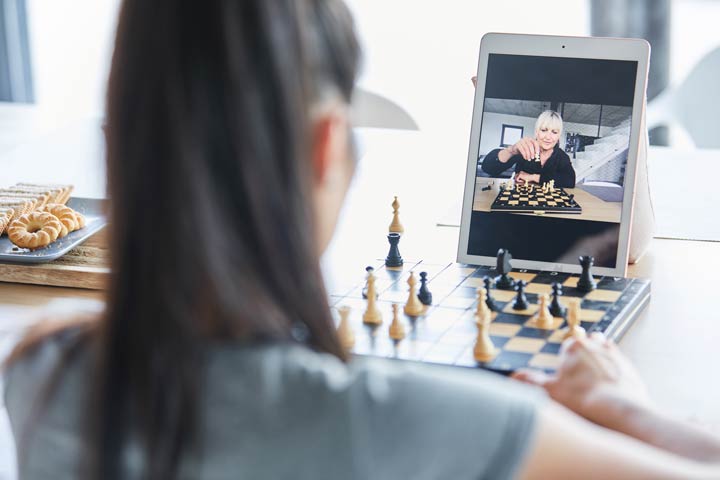 Klassische Brettspiele wie Schach per Videochat