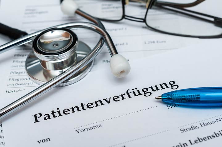 Optionen zur Aufbewahrung einer Patientenverfügung